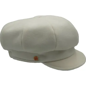 Čepice 8-dílna dámská bílá bekovka od Mayser - Camila Newsboy Cap Velikost: 57 cm (M)