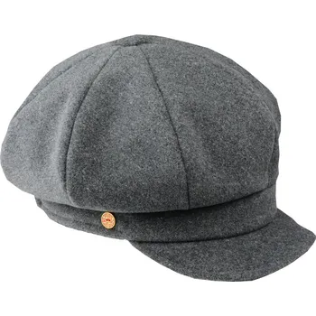 Čepice 8-dílna dámská šedá bekovka od Mayser - Camila Newsboy Cap Velikost: 55 cm (S)