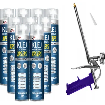 Průmyslové lepidlo Lepidlo na polystyren 750 ml nízkoexpanzní EPS XPS s pistolí