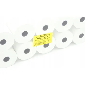 Papír pro tiskárny Termo role 57x40 mm, termo role 57mmx40m do pokladen a terminálů, 10 ks