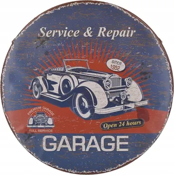 Obraz Plechová cedule Garage