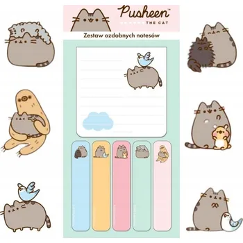 Blok Notes 7x7 St. Majewski Pusheen bílý, vícebarevný