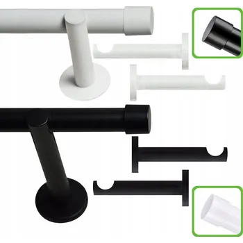 Garnýž VOPPI GARNÝŽ JEDNOŘADÁ LOFT 25MM 180 CM ČERNÁ