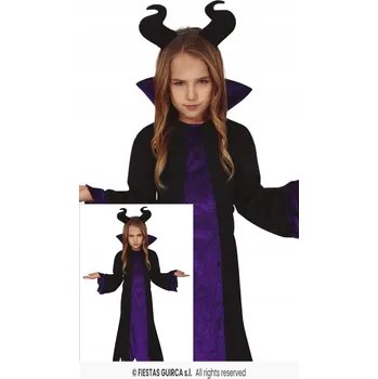 Karnevalový kostým Kostým Diabolina Čarodějnice Diaboliny Maleficent 125-135 cm.