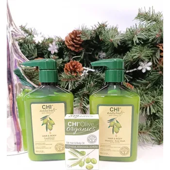 Vlasová regenerace Farouk CHI Olive Organics vlasový a tělový balíček Farouk USA