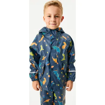 Chlapecká bunda unuo Dětská nepromokavá bunda bez zateplení, Dinosauři Velikost: 116/122