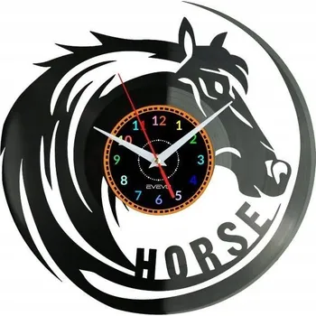 Hodiny Kůň Jezdectví Nástěnné Hodiny Vinylová Deska Moderní Dekorativní Jako Dárek