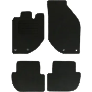 autokoberec Velurové autokoberce s upevněním v sadě Edecor