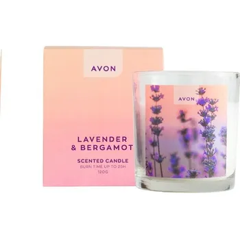 Svíčka AVON Vonná svíčka Levandule a Bergamot