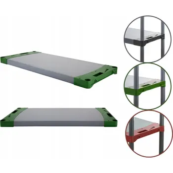 Dílenský regál Plastový skladový regál 5 x 110 x 46 cm