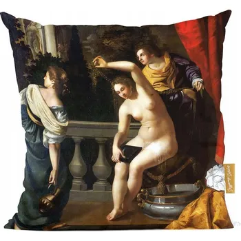 Polštář Polštář Madona, dítě a 2 andělé Botticelli