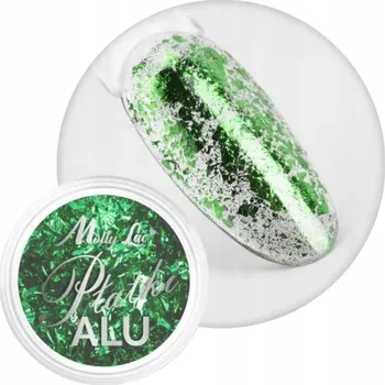 Prášek Ozdoby Na Nechty MOLLYLAC 0,2g Alu Metalické Vločky Č. 13