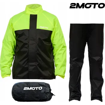 Moto bunda Dešťová kombinéza 2MOTO RainTour vel. S černo-zelená