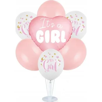 Balónek Sada balónků na stojanu - Holčička