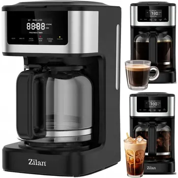 Kávovar Překapávací kávovar Zilan 1,8 l 900 W s programátorem a funkcí udržování teploty