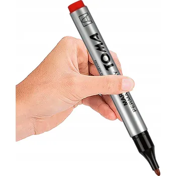 PERMANENTNÍ POPISOVAČ KULATÝ TOMA TO-090 ČERVENÝ