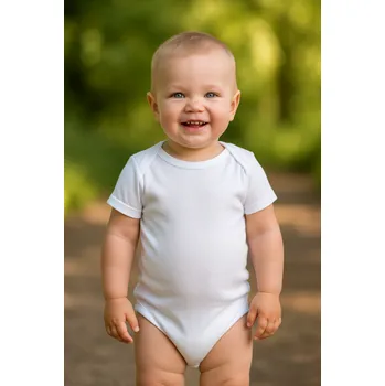 Kojenecký body FARMERS® Dětské bambusové body - různé barvy Barva: Čistě bílá, Velikost: 56