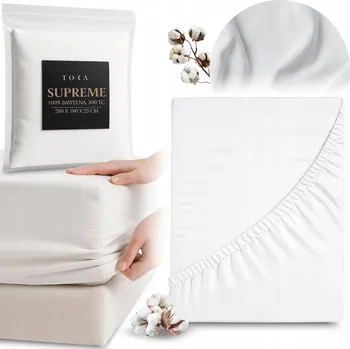 Prostěradlo Prostěradlo 180x200 s gumou, 100% bavlna, pevné, odolné, spolehlivé, hotelové kvality