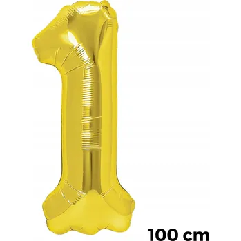 Balónek Fóliový balónek PartyPal číslice 1, 70 cm, zlatý