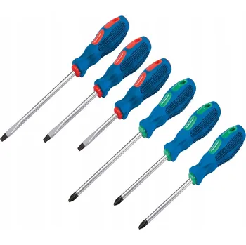 Šroubovák SADA UNIVERZÁLNÍCH ŠROUBOVÁKŮ ploché, křížové (PZ) 6 Ks