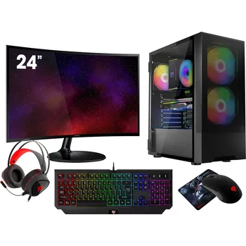 Stolní počítač PC sestava R5 5600 32GB RX VEGA7 SSD 1TB WIFI Win11 24"