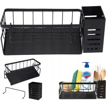 Odkapávač na nádobí ODKAPÁVAČ NA NÁDOBÍ NEREZOVÁ OCEL KOMPAKTNÍ MALÁ DO KUCHYNĚ 29,2*11 cm