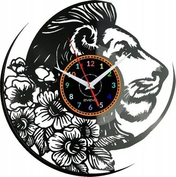 Hodiny LEV HODINY NÁSTĚNNÉ DEKORATIVNÍ MODERNÍ VINYLOVÁ DESKA VINYL EV