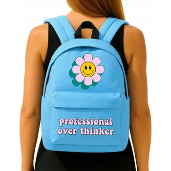 Školní batoh ŠKOLNÍ BATOH Modrý OVERTHINKER PRO MLÁDEŽ Do Školy Lehký | Prostorný