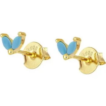 Náušnice Flamenco Mystique Náušnice z chirurgické oceli pozlacené 14 karáty, elegantní a stylové, rozměry 1 x 0,5 cm, typ zapínání puzeta