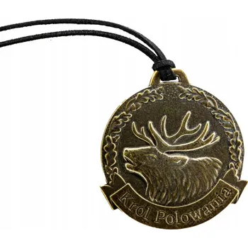 Přívěsek Medaile kulatý průměr 65 mm BÓR HUNTER - Král Lovu