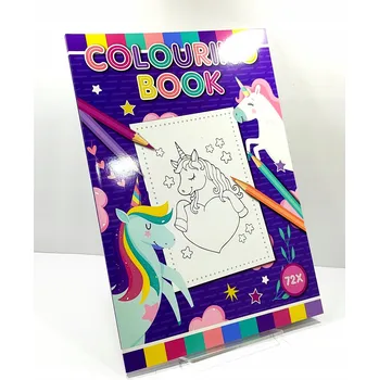 omalovánky OMAĽOVÁNKA A4 JEDNOROŽCI UNICORN 72 STRAN