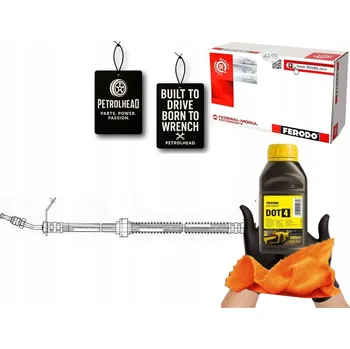 Brzdová hadice BRZDOVÁ HADICE ELASTICKÁ NISSAN INTERSTAR RENAULT #Petrolhead Pro+ Kit15