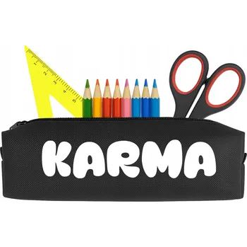 Penál ŠKOLNÍ PENÁL ČERNÝ | STUDENTSKÝ PRO DÍVKY TRENDY TUBA KARMA