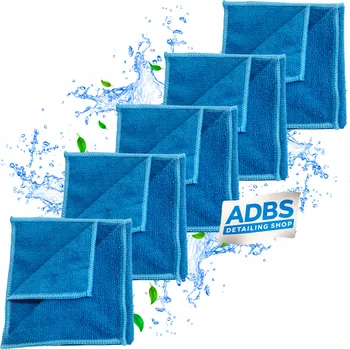 Sada 5x mikrovláken do interiéru auta 30x30 cm jemná utěrka na mytí