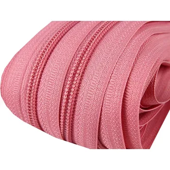 Zip Zbytek - Zip spirálový v metráži 5mm růžový