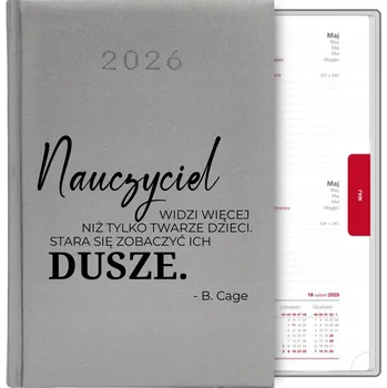 Kalendář Knižkový kalendář 2026 A5 stříbrný