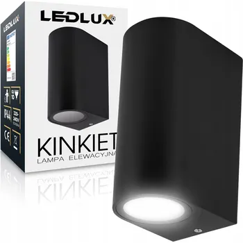 Venkovní osvětlení Venkovní LED nástěnné svítidlo fasádní zahradní GU10 Černé MODERNÍ