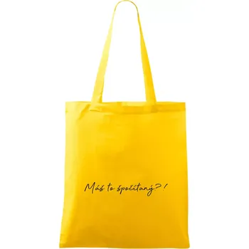 Matematika - máš to spočítaný - Taška bavlněná - 42 x 38 cm ( Žlutá )