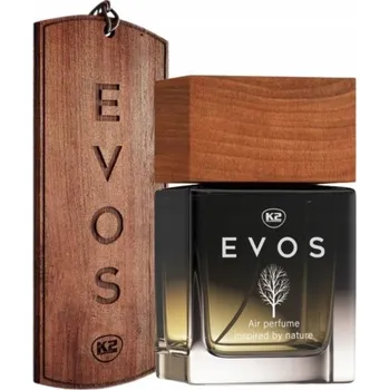 Vůně do auta K2 Evos Hunter sada: flakon 50 ml parfém do auta vůně + přívěsek