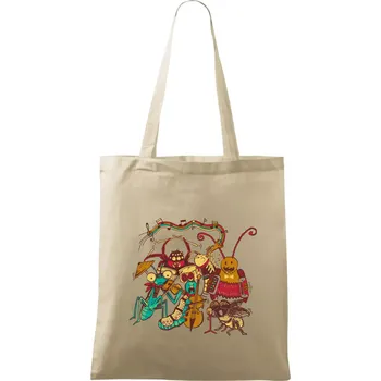 Nákupní taška Muzikanti vyhrávají (Pecka Design) - Taška bavlněná - 42 x 38 cm ( Naturální )