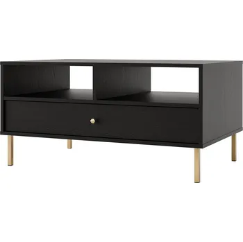 Konferenční stolek TOKYO 2 c | konferenční stolek 201 | 100,2x65 cm | černá grafit/zlatá