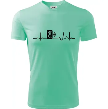 Chlapecké tričko Ekg reprobedna - Dětské triko sportovní (dresovina) - 122 cm/6 let ( Mátová )