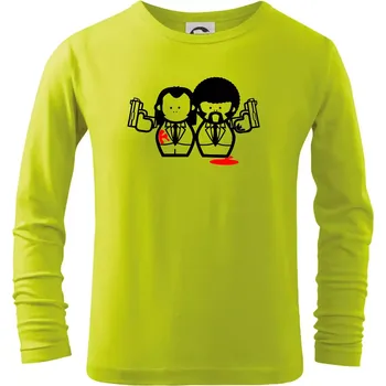 Dětská móda PF - Postavičky - Triko dětské Long Sleeve - 104-110cm / 3-4 roky ( Limetková )