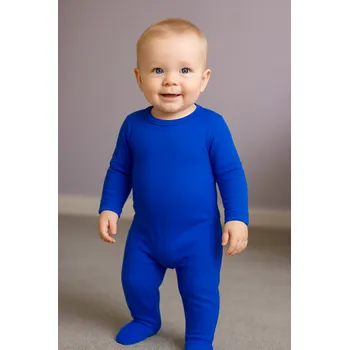 Kojenecký overall FARMERS® Dětský bambusový overal - různé barvy Barva: Středně modrá, Velikost: 68