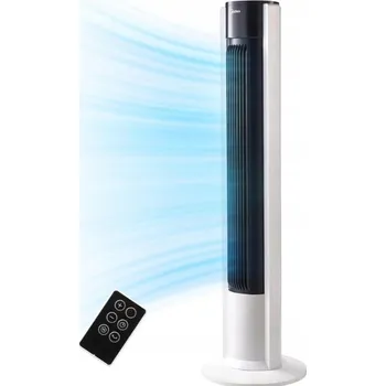 Domácí ventilátor Sloupový ventilátor Midea, přenosný, oscilace, časovač, dálkové ovládání, tichý