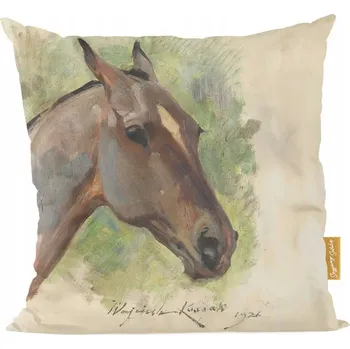 Polštář Polštář Hlava hnědáka koně Wojciech Kossak Umění