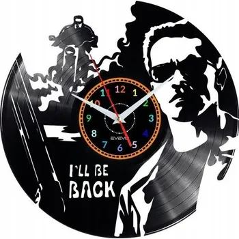 Hodiny TERMINATOR NÁSTĚNNÉ HODINY DEKORATIVNÍ MODERNÍ VINYLOVÁ DESKA VINYL NA ZEĎ