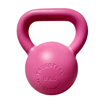 TRUESTEEL Růžový ocelový Kettlebell 4 kg - 36 kg 10 kg