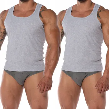 Pánské tričko 2-BALENÍ TRIČKO BEZ RUKÁVŮ PÁNSKÉ BAVLNA XL