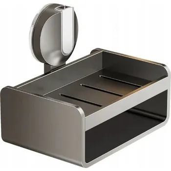 Obraz Mydelniczka na mydło wisząca z przyssawką bezinwazyjna z odpływem